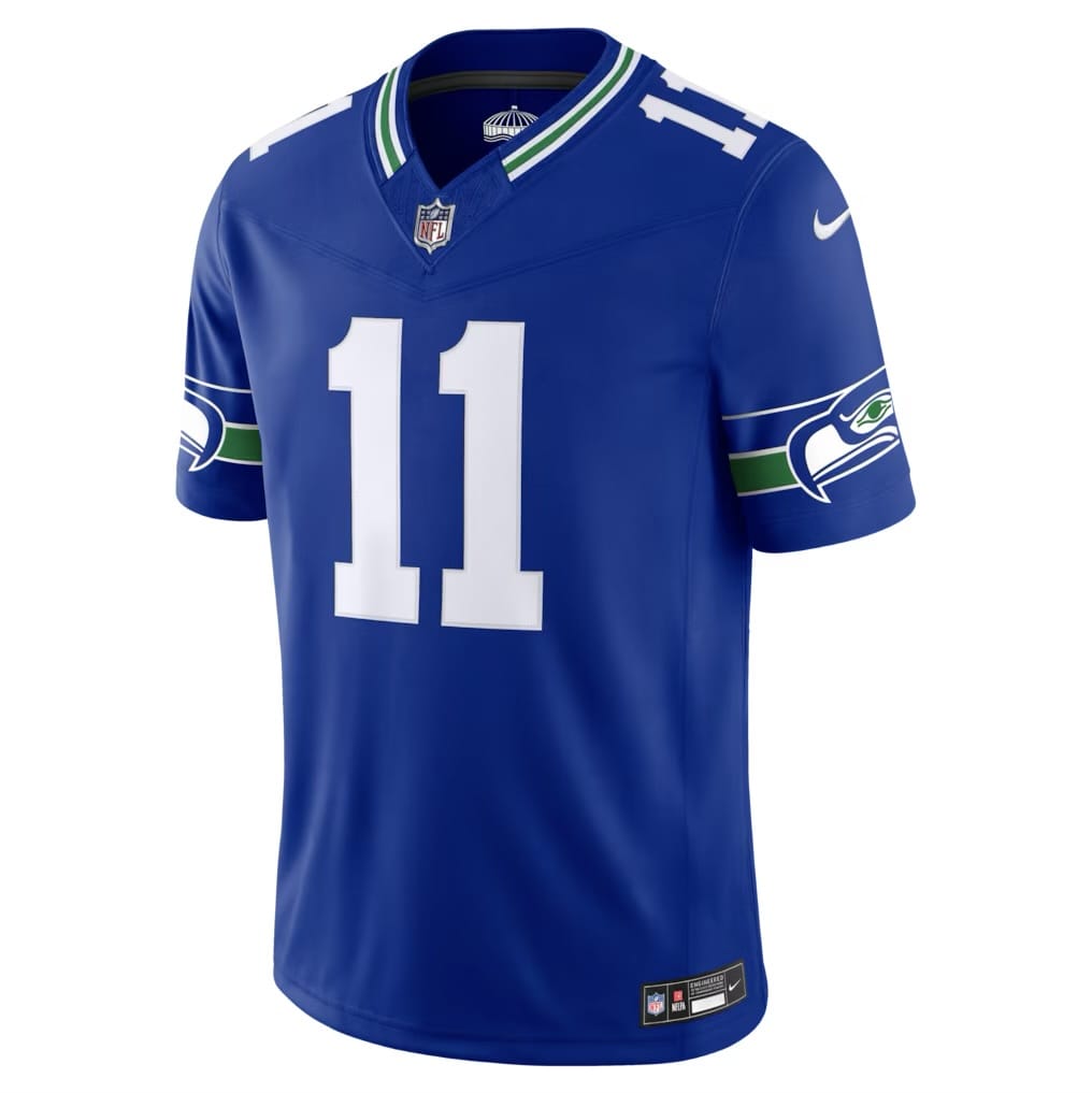 Camisa Seattle Seahawks Jaxon Smith-Njigba Azul Clara