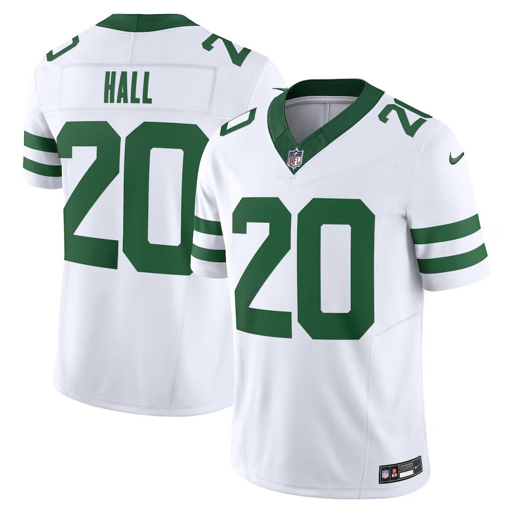 Camisa New York Jets Breece Hall Branca