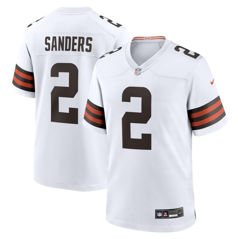 Camisa Cleveland Browns Shereur Sanders Branca
