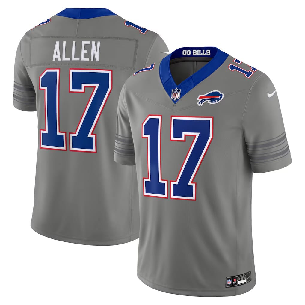 Camisa Buffalo Bills Josh Allen Cinza