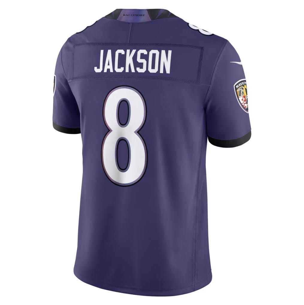 Camisa Baltimore Ravens Lamar Jackson Roxa