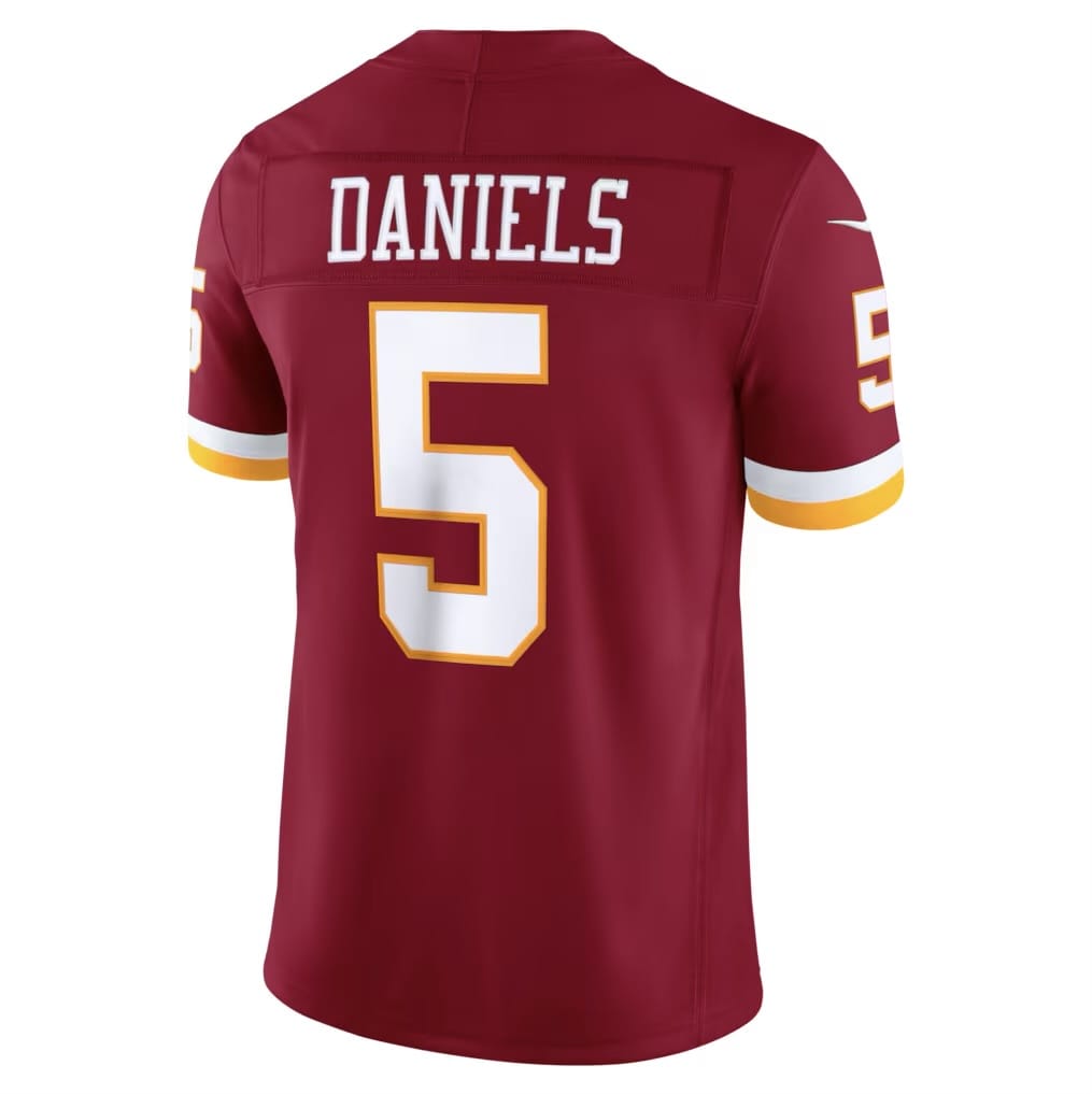 Camisa Washington Commanders Jayden Daniels Vermelha