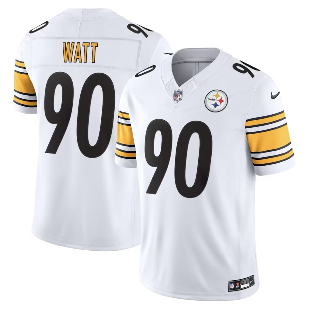Camisa Pittsburgh Steelers T. J. Watt Branca
