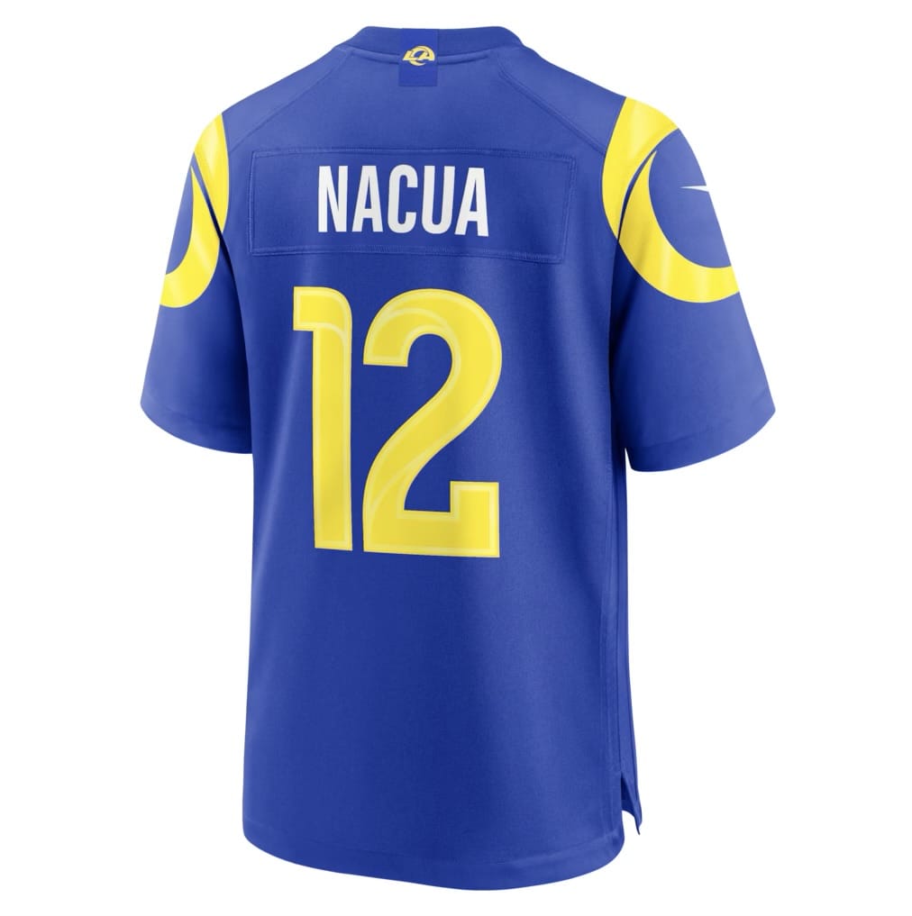 Camisa Los Angeles Rams Puka Nacua Azul