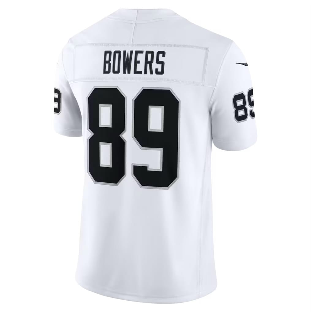 Camisa Las Vegas Raiders Brock Bowers Branca