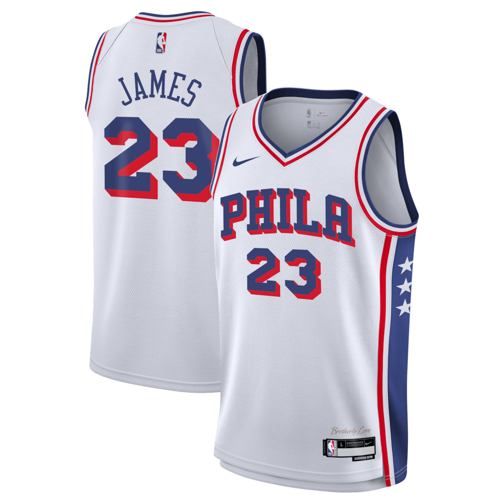 Regata Philadelphia 76ers LeBron James Association Edition