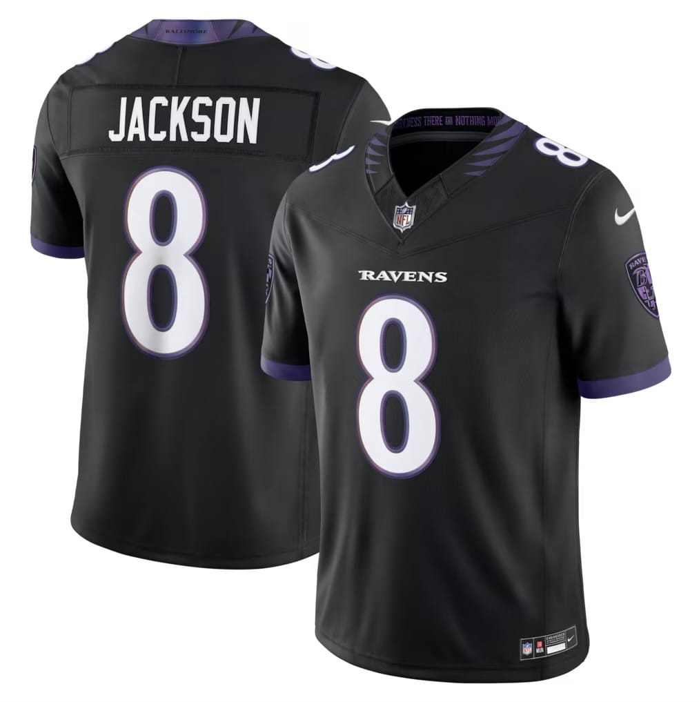 Camisa Baltimore Ravens Lamar Jackson Preta