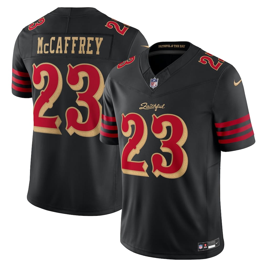 Camisa San Francisco 49ers Christian McCaffrey Preta
