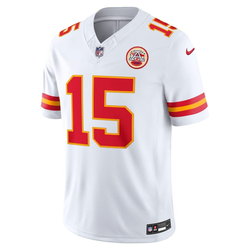 Camisa Kansas City Chiefs Patrick Mahomes Branca