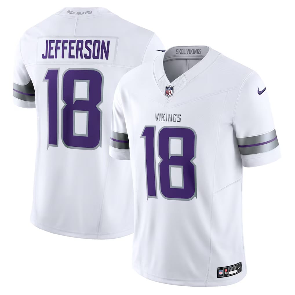 Camisa Minnesota Vikings Justin Jefferson Branca