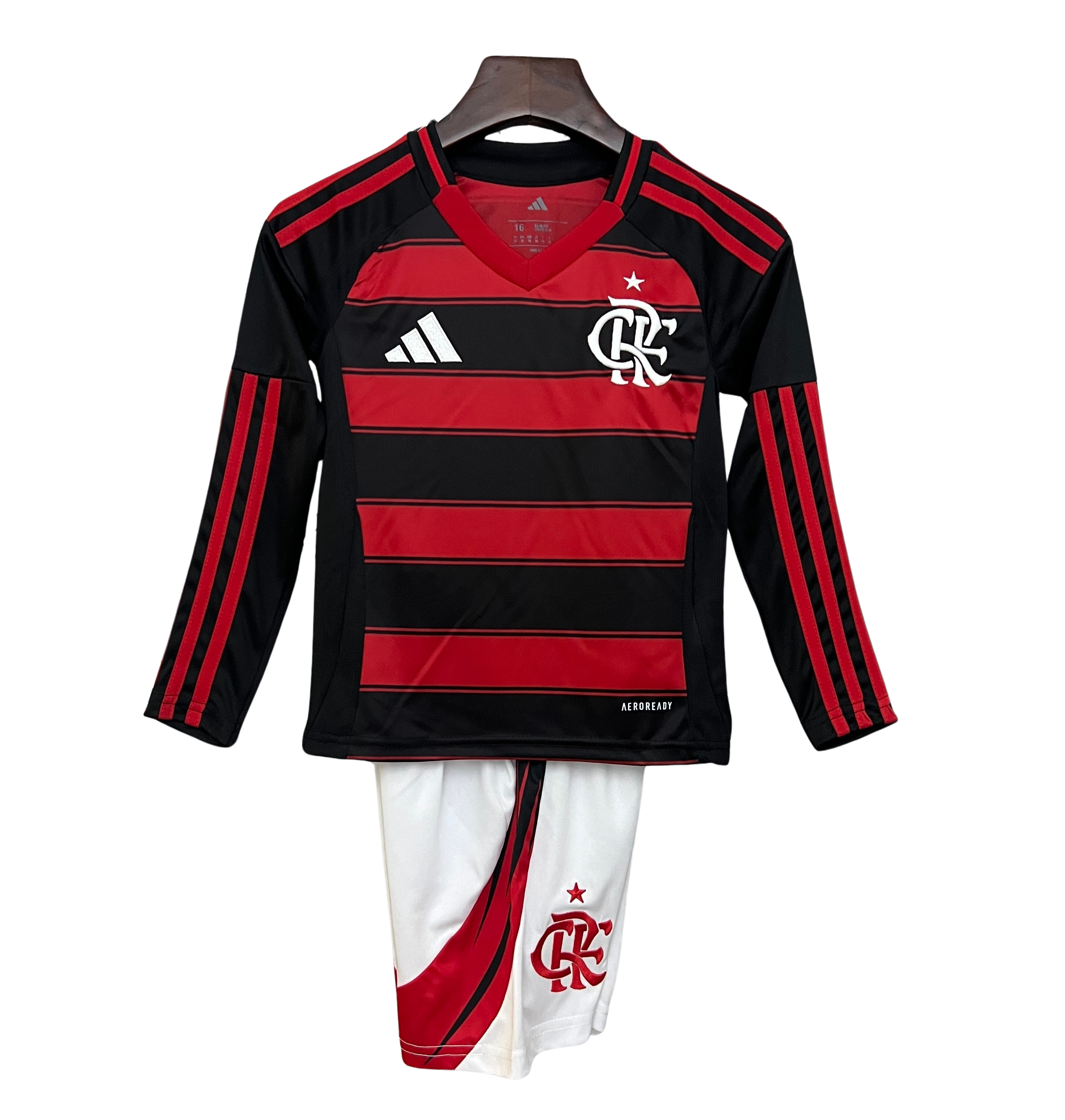 Conjunto Manga Longa Infantil Flamengo I 2025/26