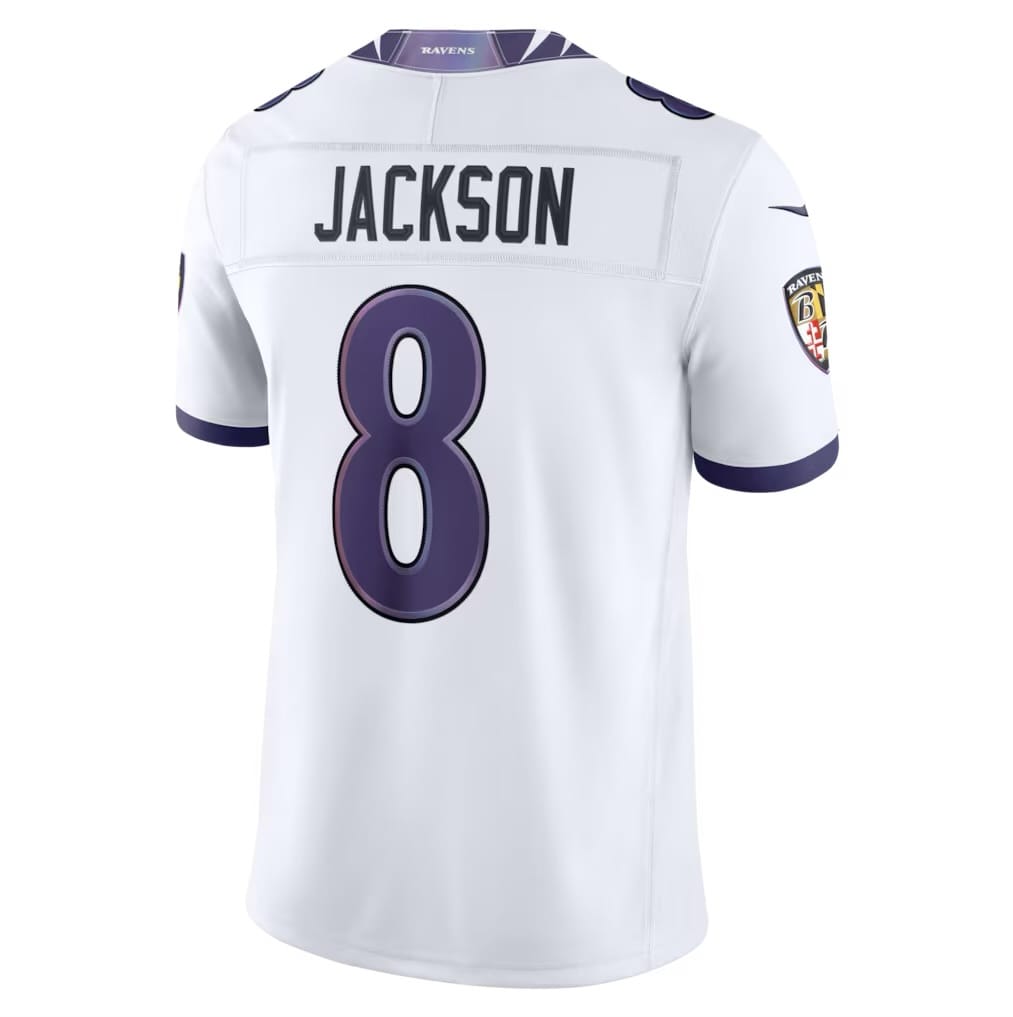 Camisa Baltimore Ravens Lamar Jackson Branca