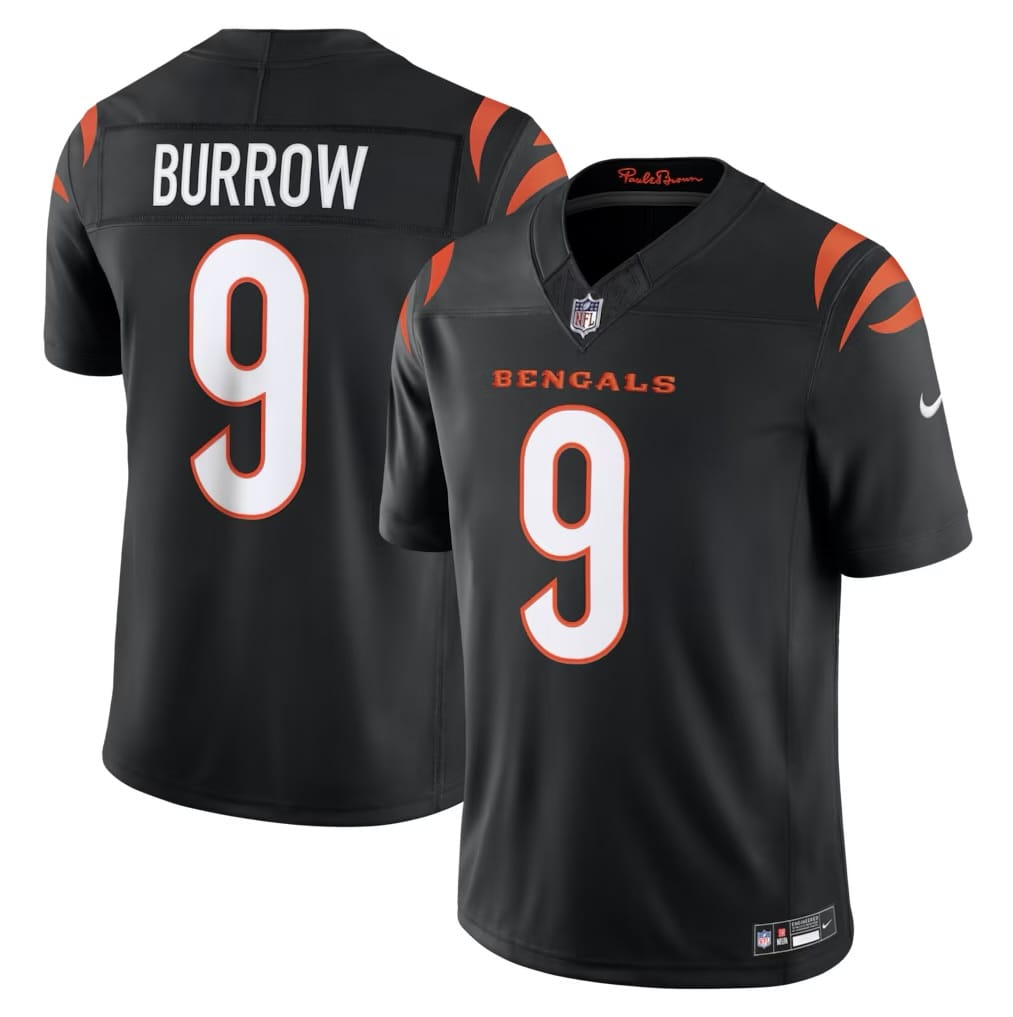 Camisa Cincinnati Bengals Joe Burrow Preta