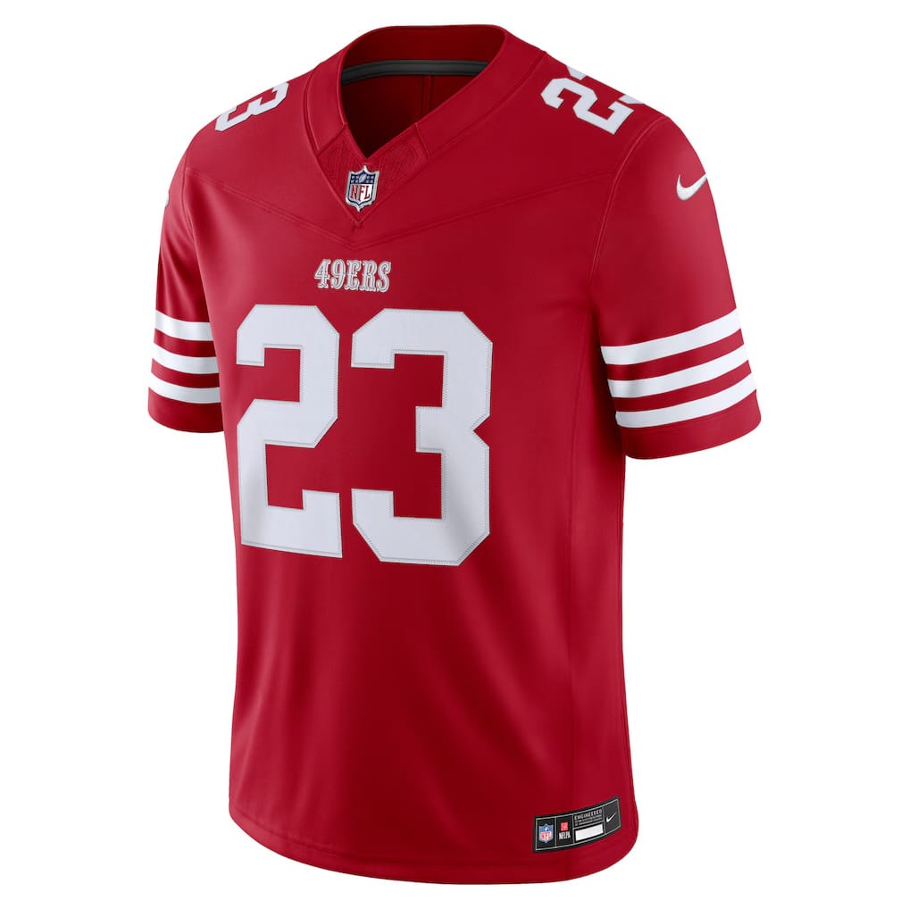 Camisa San Francisco 49ers Christian McCaffrey Vermelha