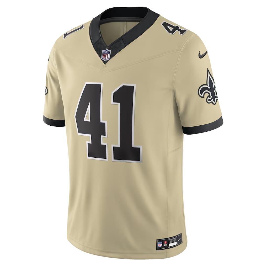 Camisa New Orleans Saits Alvin Kamara Dourada