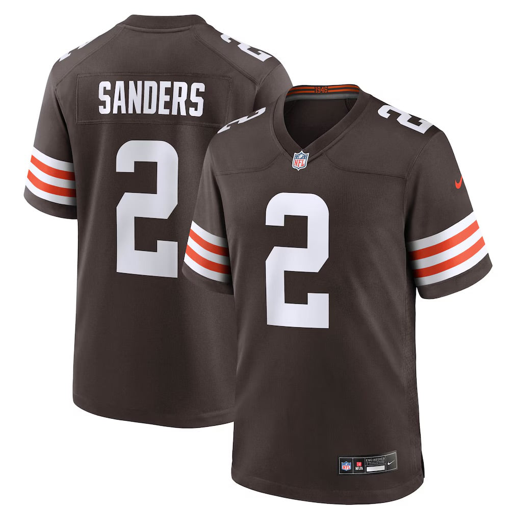 Camisa Cleveland Browns Shedeur Sanders Marrom