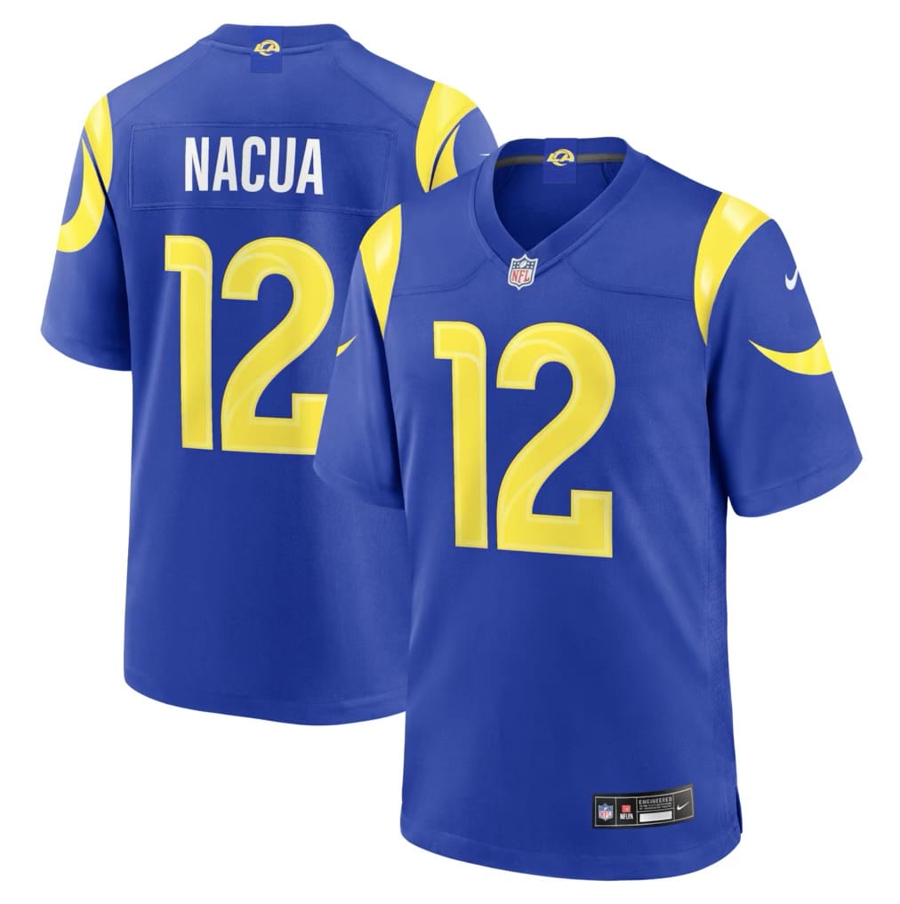 Camisa Los Angeles Rams Puka Nacua Azul