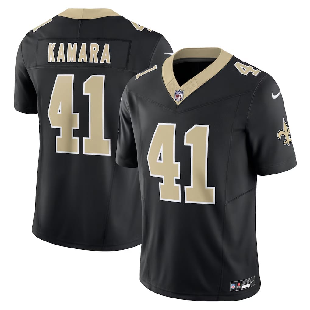 Camisa New Orleans Saints Alvin Kamara Preta
