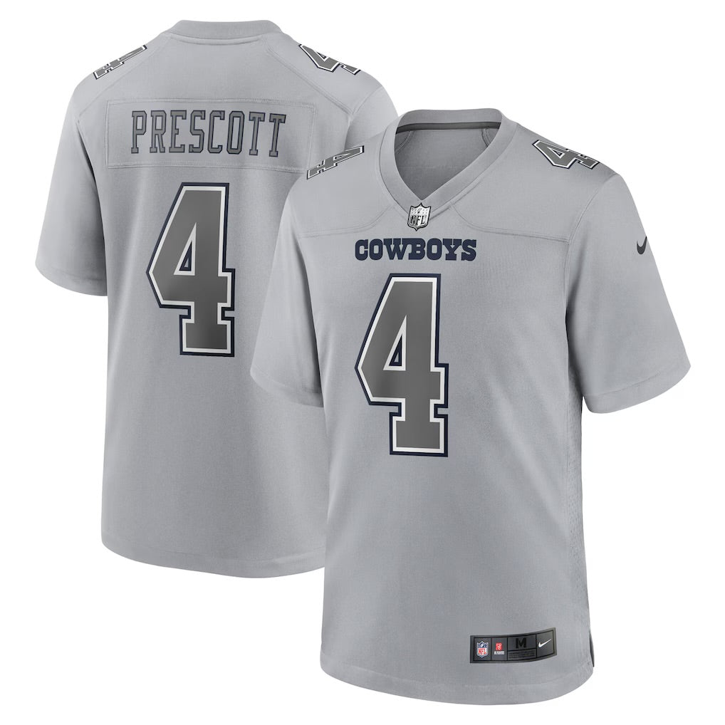 Camisa Dallas Cowboys Dak Prescott Cinza