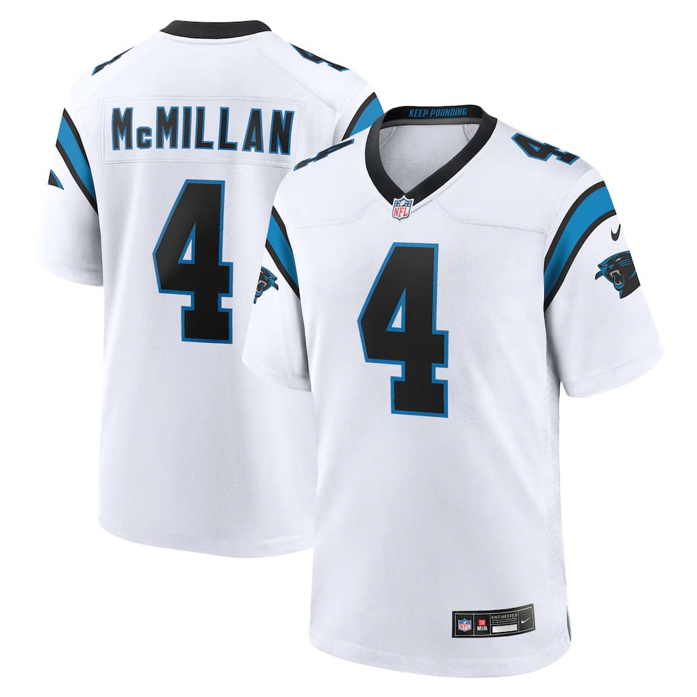 Camisa Carolina Panthers Tetairoa McMillan Branca