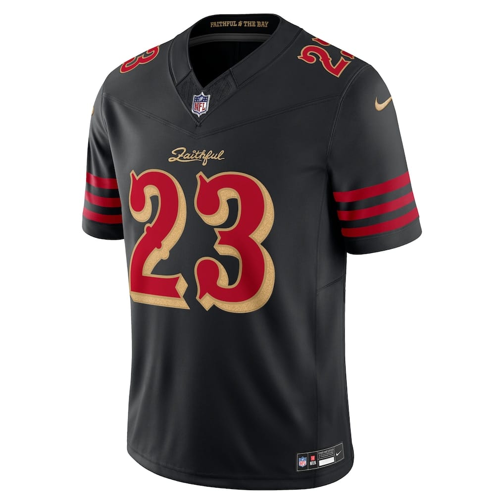 Camisa San Francisco 49ers Christian McCaffrey Preta