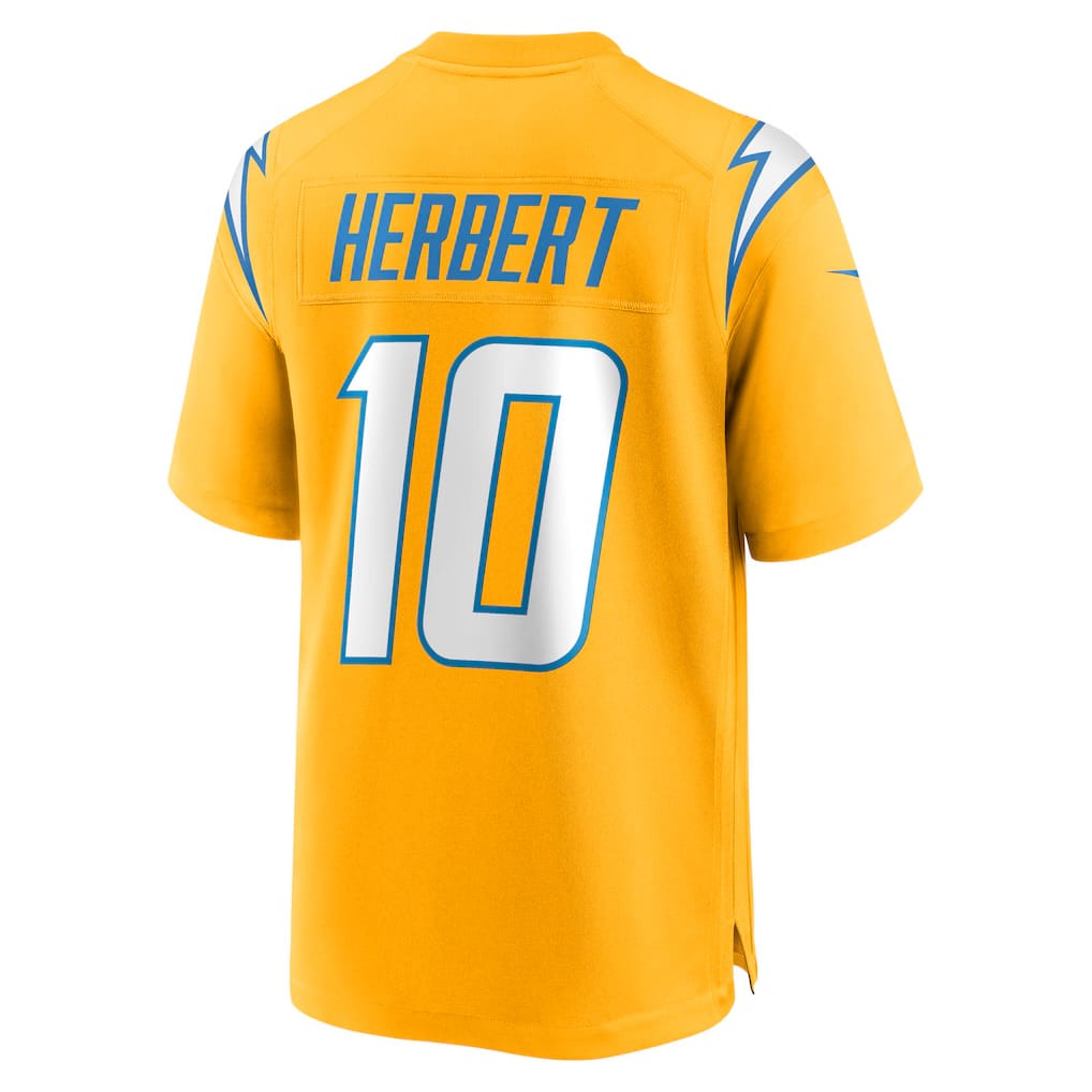 Camisa Los Angeles chargers Justin Herbert Amarela