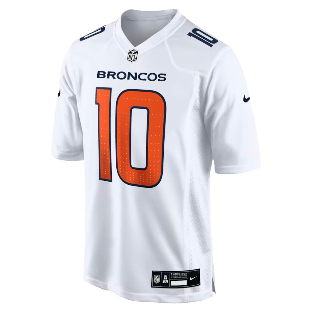Camisa Denver Broncos Bo Nix Branca