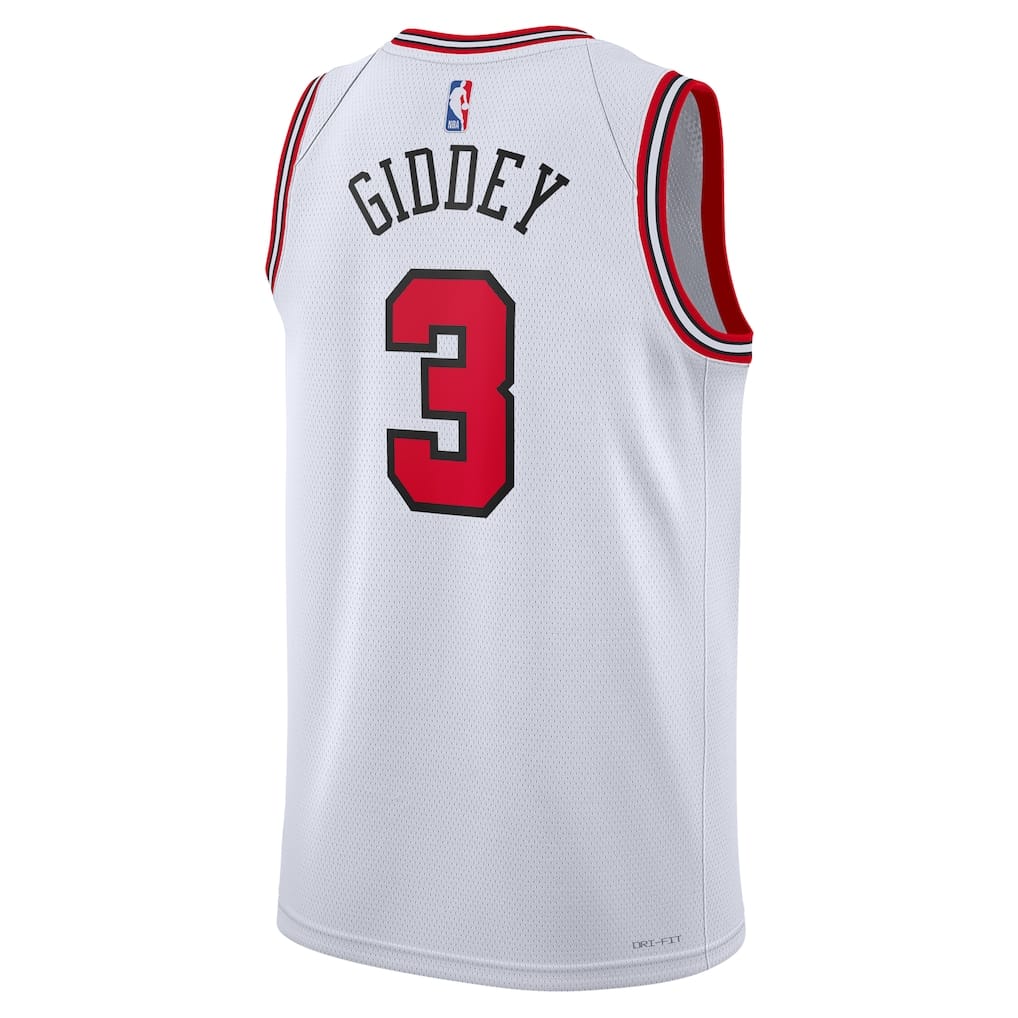 Regata Chicago Bulls Josh Giddey Association Edition