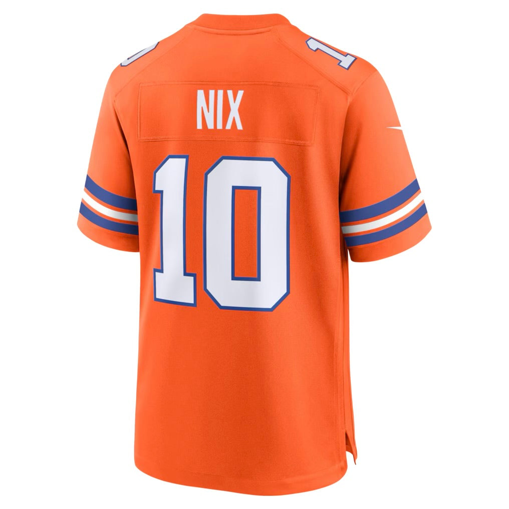 Camisa Denver Broncos Bo Nix Laranja