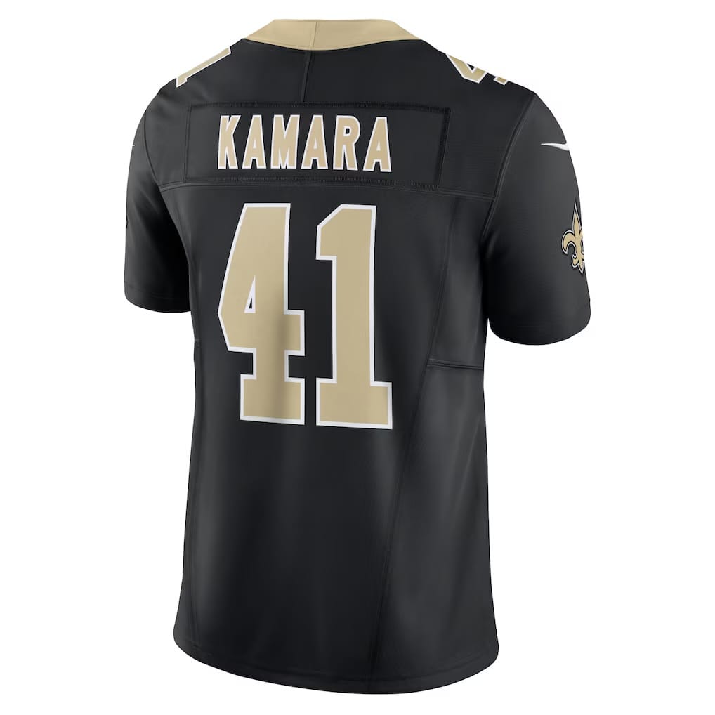 Camisa New Orleans Saints Alvin Kamara Preta
