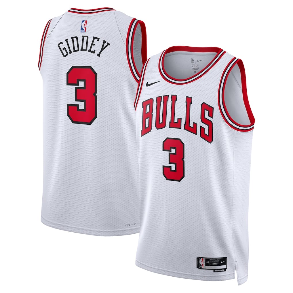 Regata Chicago Bulls Josh Giddey Association Edition