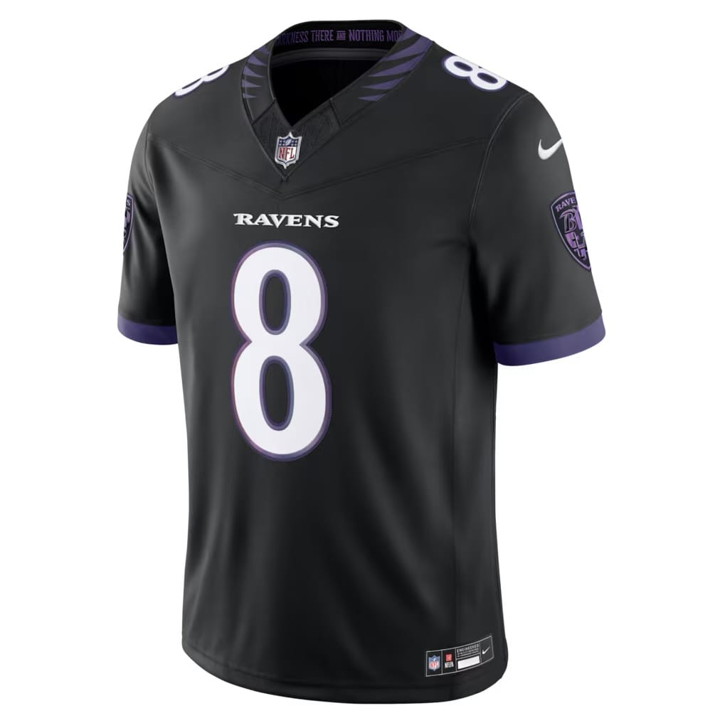 Camisa Baltimore Ravens Lamar Jackson Preta