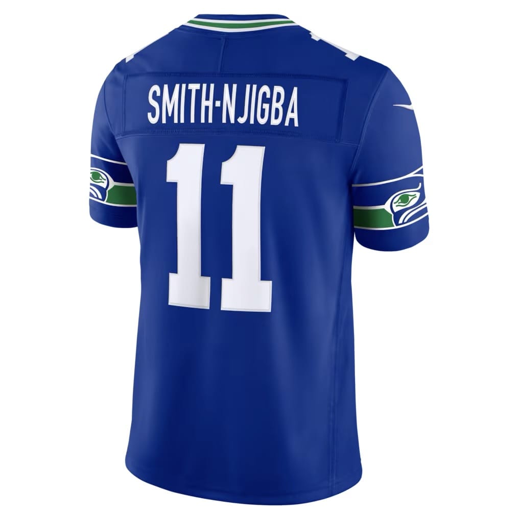 Camisa Seattle Seahawks Jaxon Smith-Njigba Azul Clara