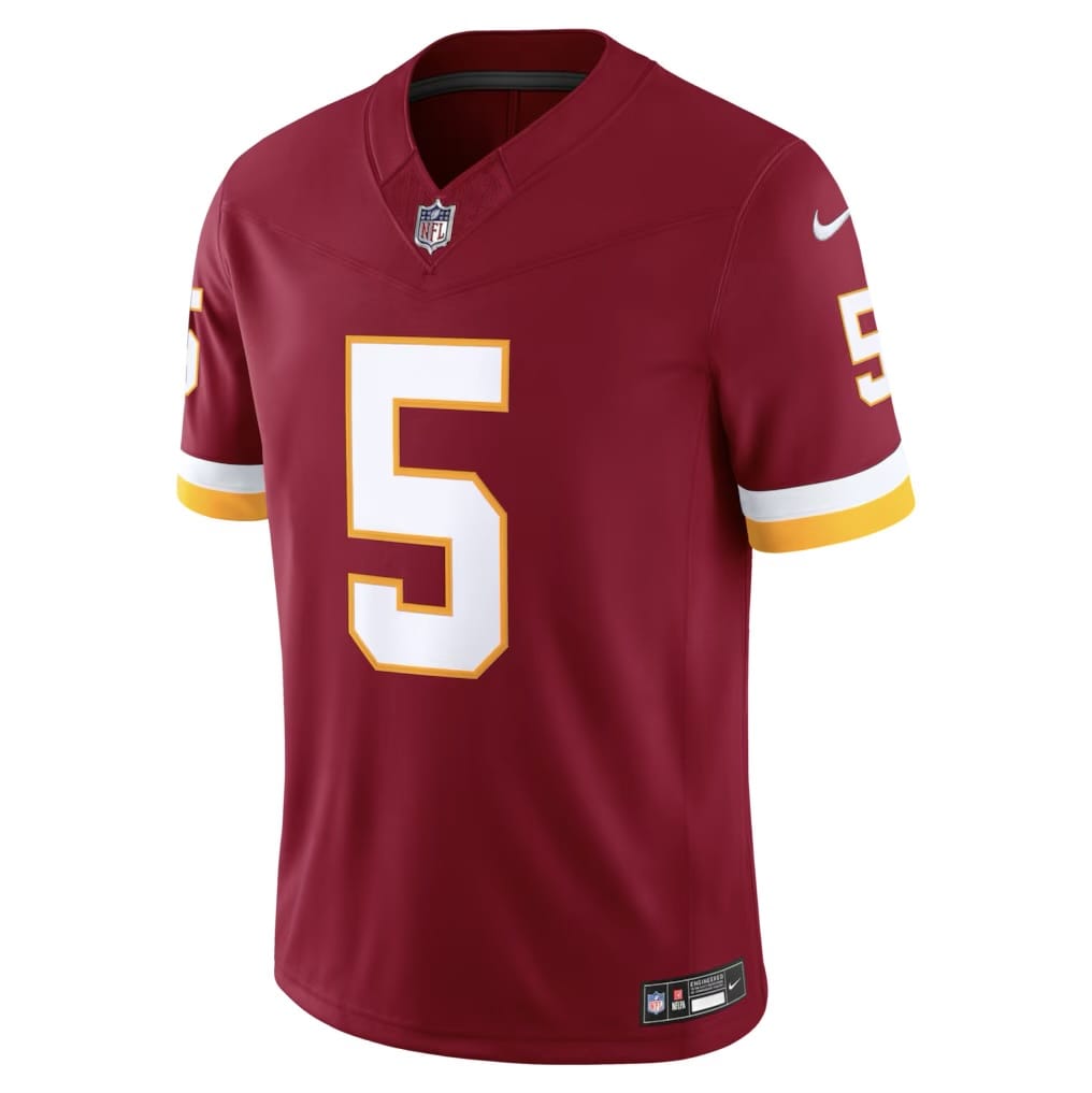 Camisa Washington Commanders Jayden Daniels Vermelha