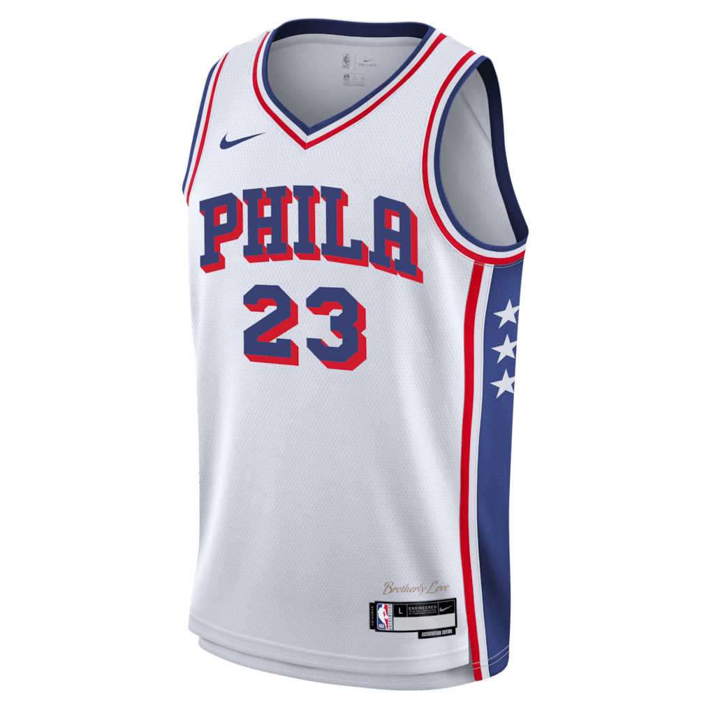 Regata Philadelphia 76ers LeBron James Association Edition