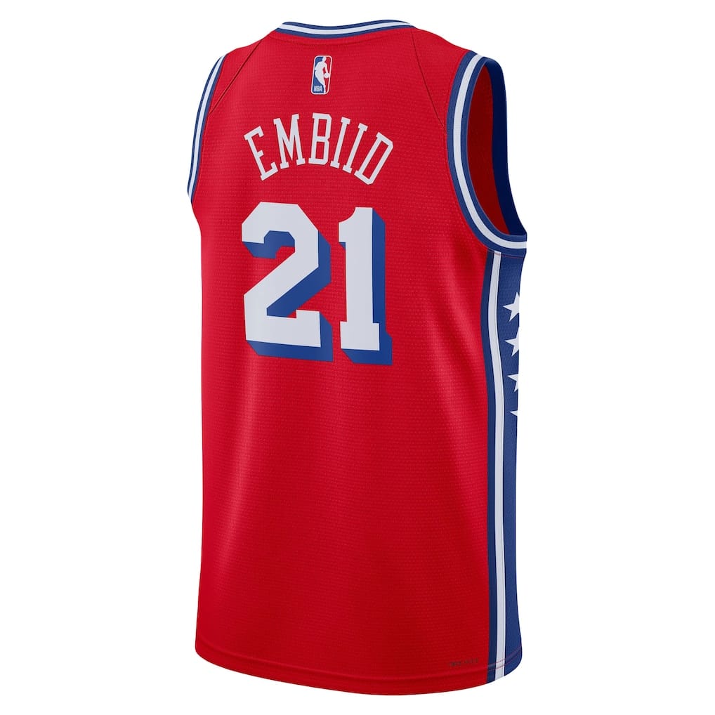Regata Philadelphia 76ers Joel Embiid Statement Edition
