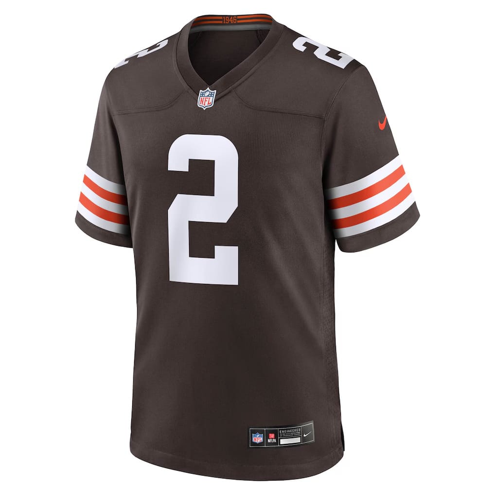 Camisa Cleveland Browns Shedeur Sanders Marrom