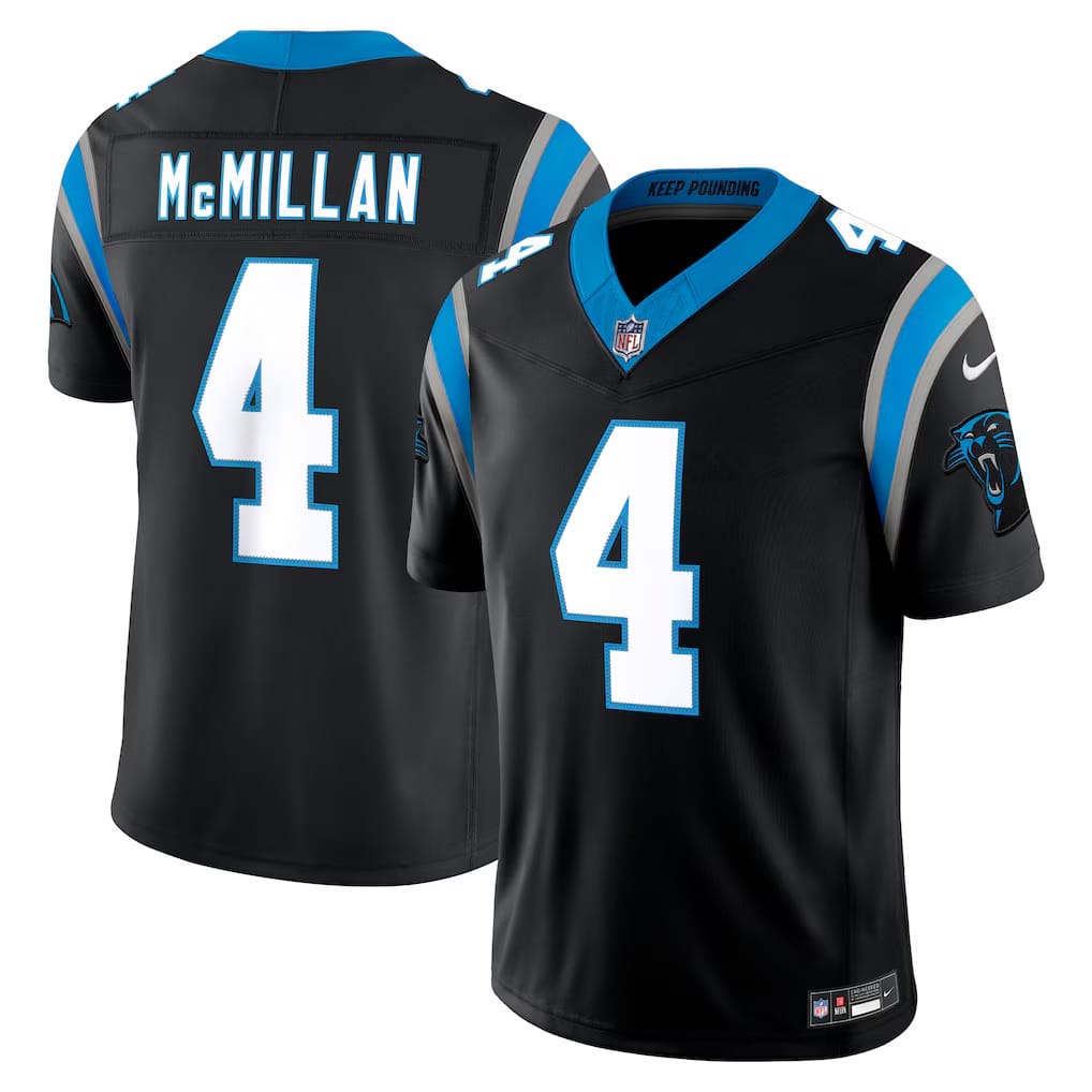 Camisa Carolina Panthers Tetairoa McMillan Preta