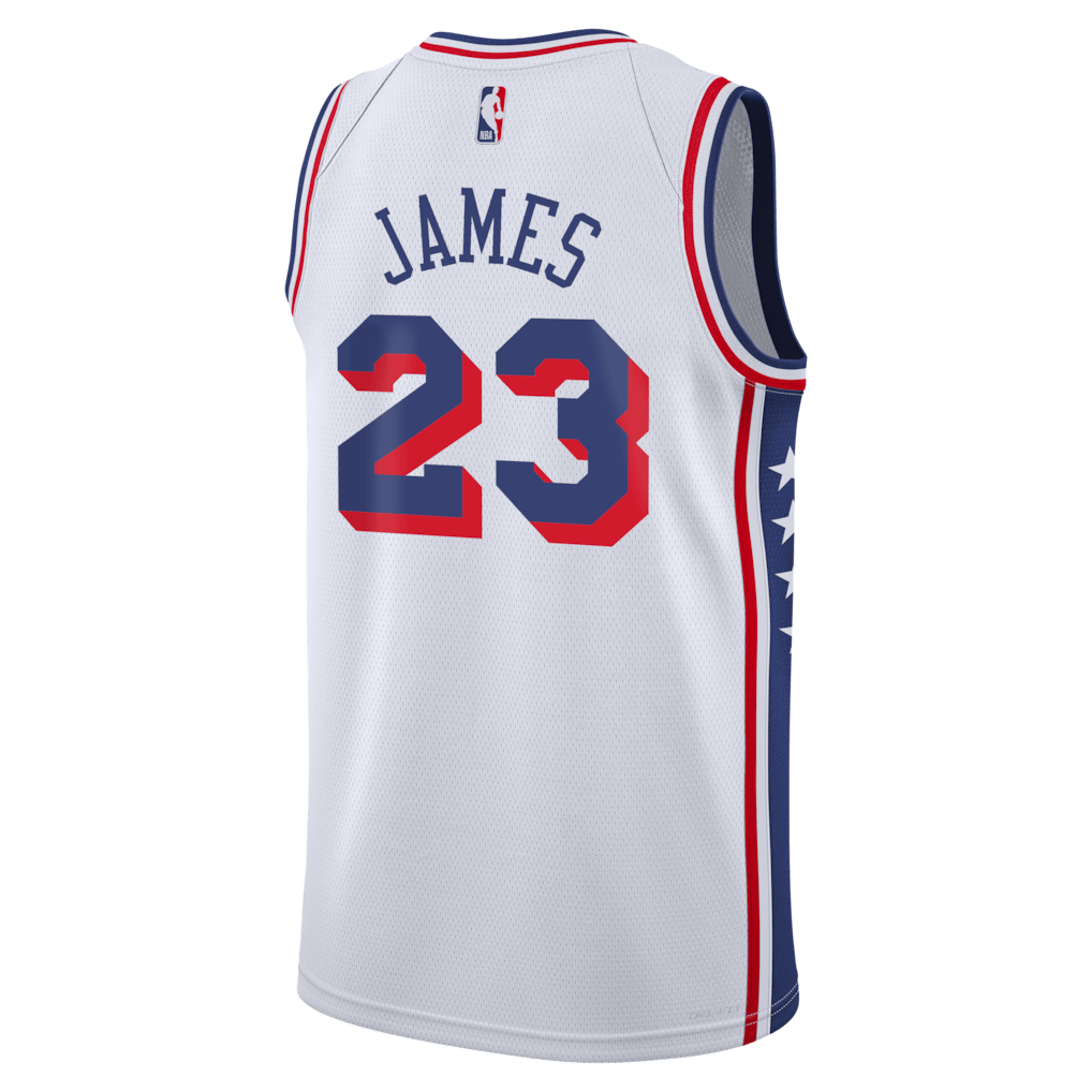 Regata Philadelphia 76ers LeBron James Association Edition
