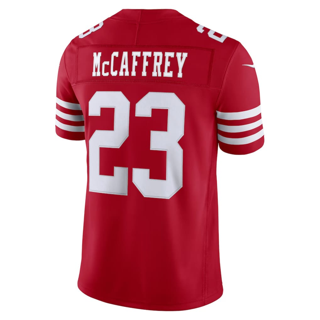Camisa San Francisco 49ers Christian McCaffrey Vermelha