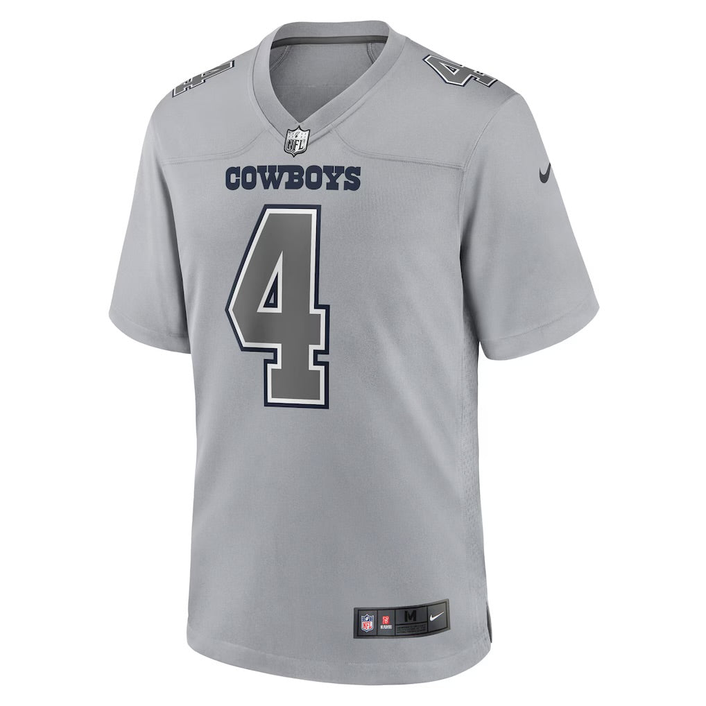 Camisa Dallas Cowboys Dak Prescott Cinza