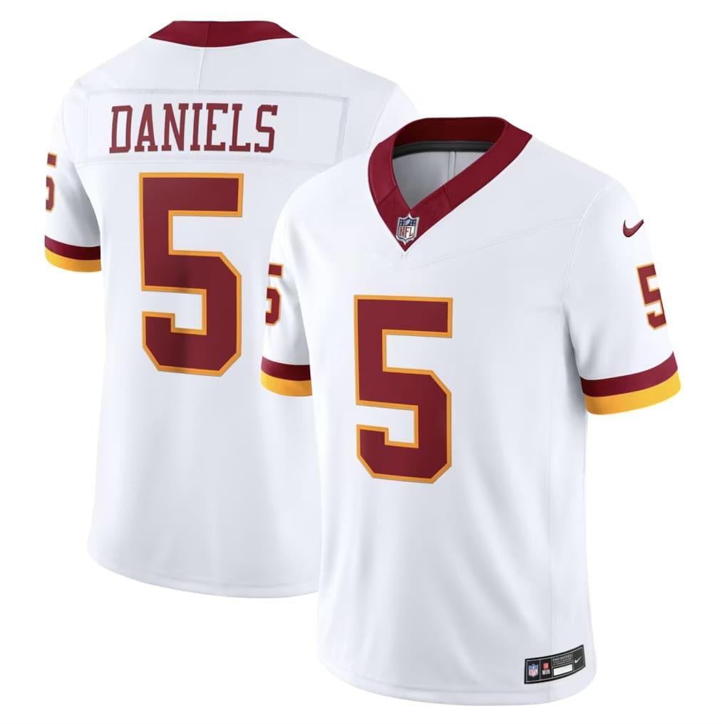 Camisa Washington Commanders Jayden Daniels Branca