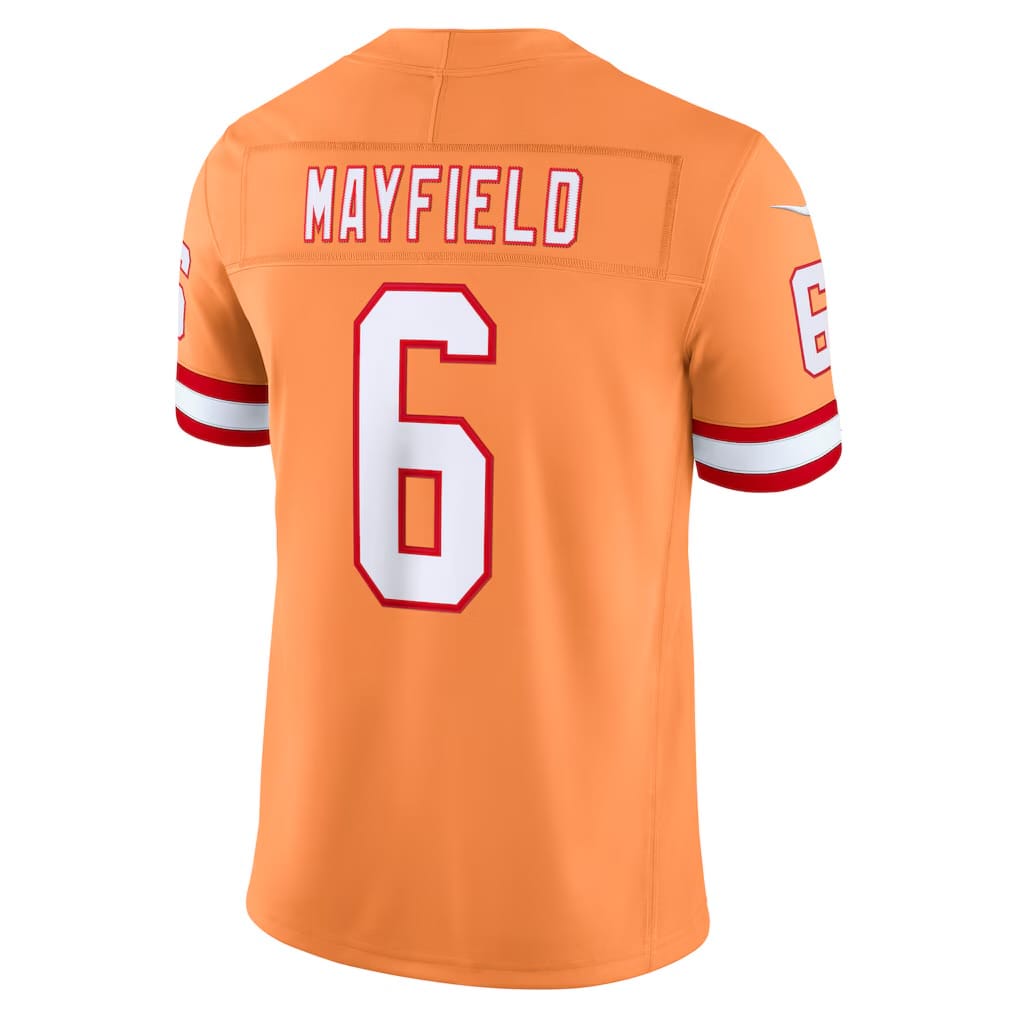 Camisa Tampa Bay Buccaneers Baker Mayfield Laranja