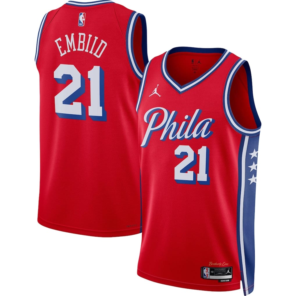 Regata Philadelphia 76ers Joel Embiid Statement Edition