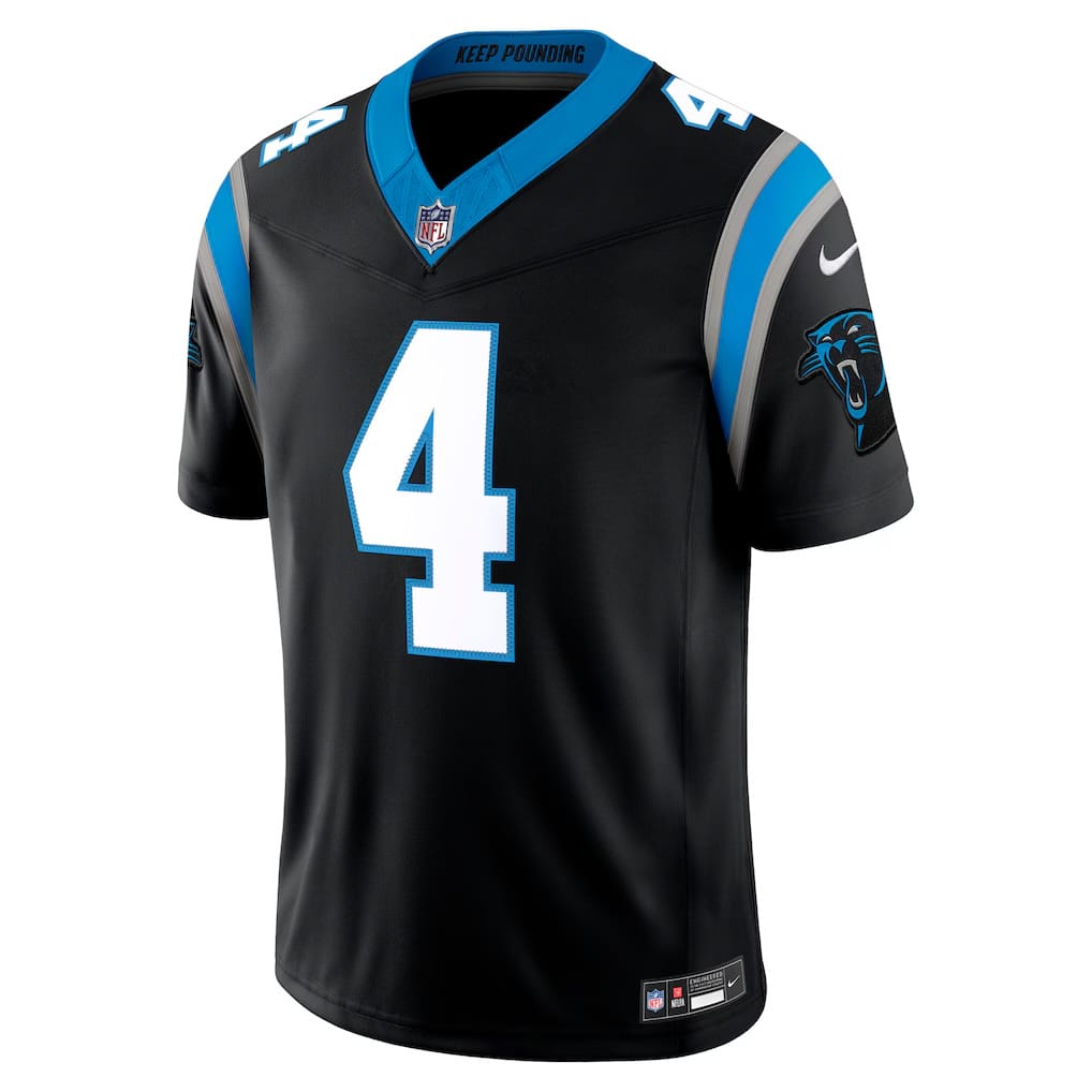 Camisa Carolina Panthers Tetairoa McMillan Preta