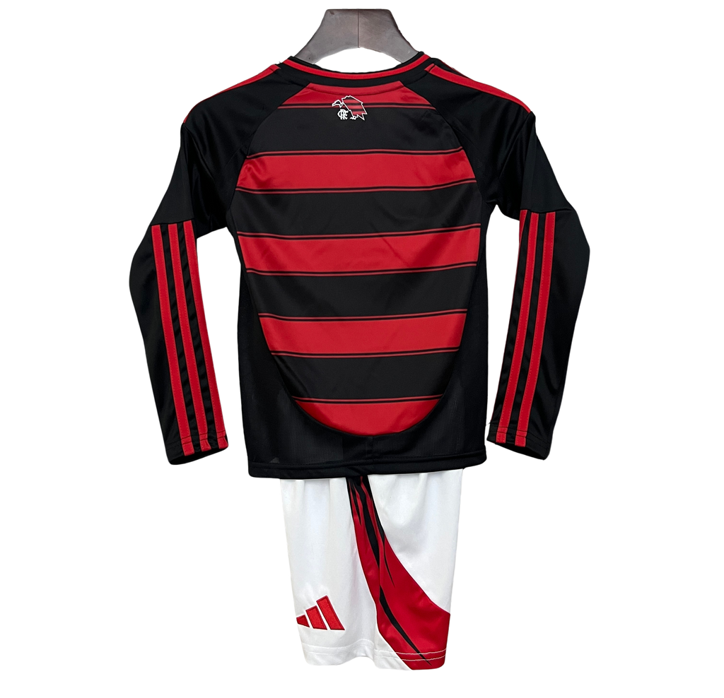 Conjunto Manga Longa Infantil Flamengo I 2025/26